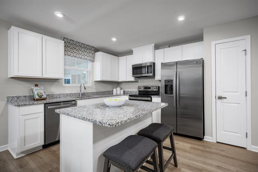 Representative furnished interior of a home built from the Spruce by Ryan Homes in Basildon, Lancaster (Image 3).
