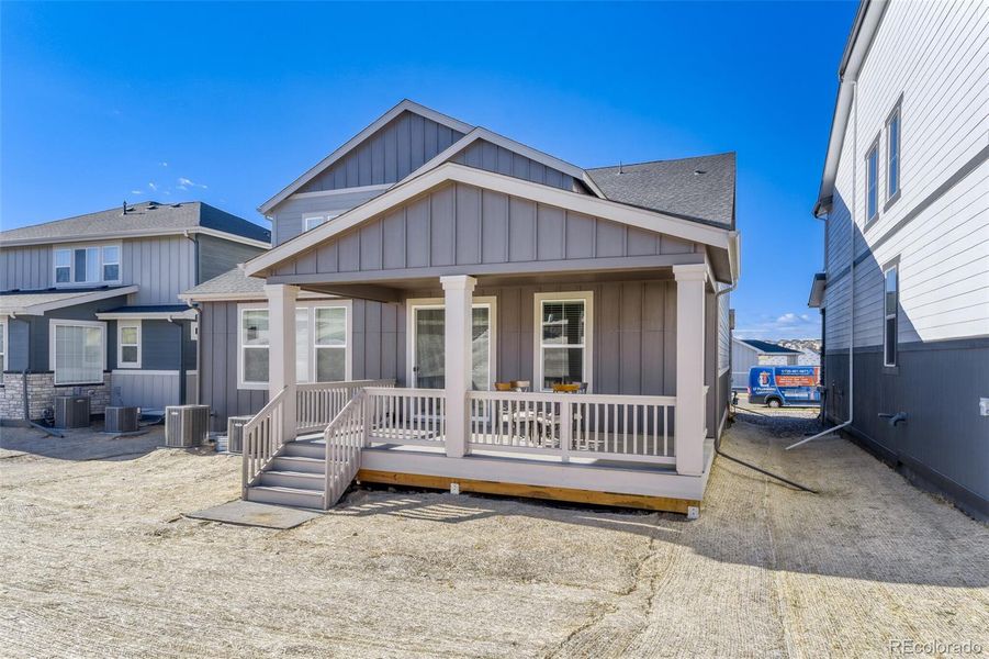 Exterior details and patio area of a home in Newlin Crossing, Parker (Image 3).