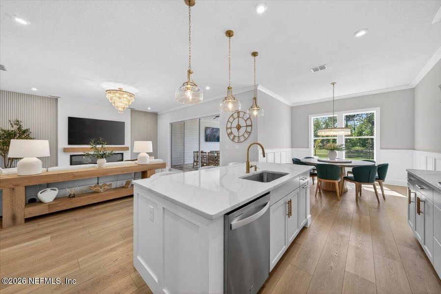 Furnished interior view inside a new home in , St. Johns (Image 44).