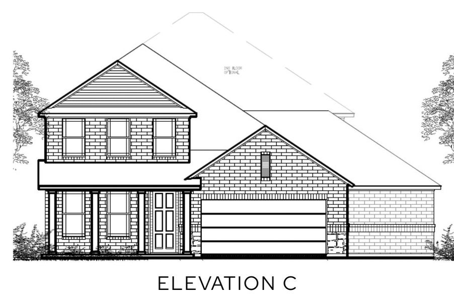 Representative rendering of the exterior for the The Stanton by Lillian Custom Homes (Image 3).