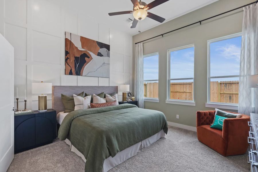 Representative furnished interior of a home built from the Durham by Chesmar Homes in Jordan Ranch 40's, Fulshear (Image 15).