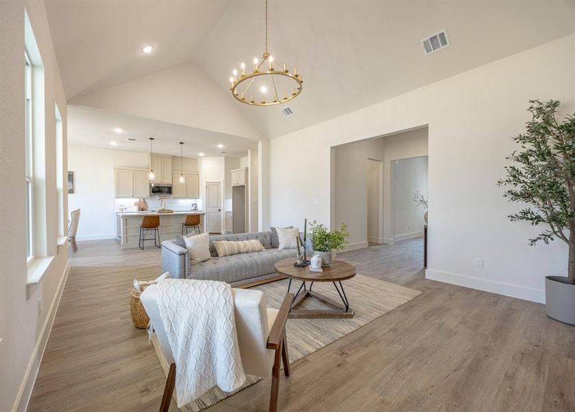 Furnished interior view inside a new home in , Fort Worth (Image 11).