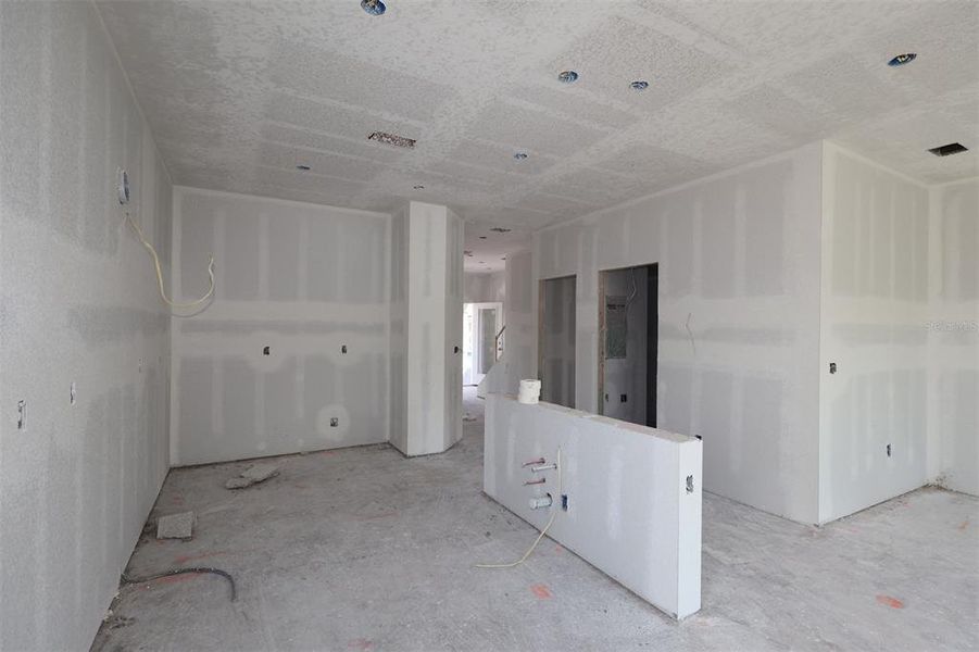 In-progress construction of a new home in Center Lake on the Park, St. Cloud, FL (Image 4).