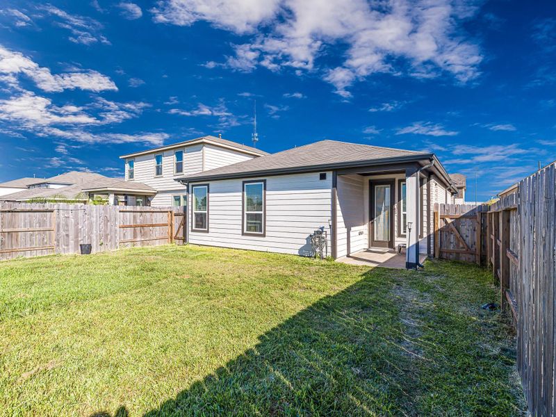 Exterior details and patio area of a home in , Katy (Image 23). Exterior details and patio area of a home in , Katy (Image 23).