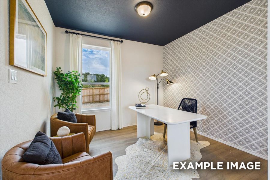 Representative furnished interior of a home built from the The Florence C by Davidson Homes LLC in Buffalo Way Villas, Houston (Image 10).