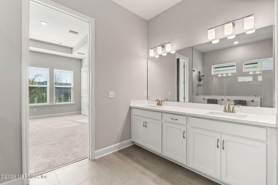 Furnished interior view inside a new home in Granville at eTown 38', Jacksonville (Image 17).