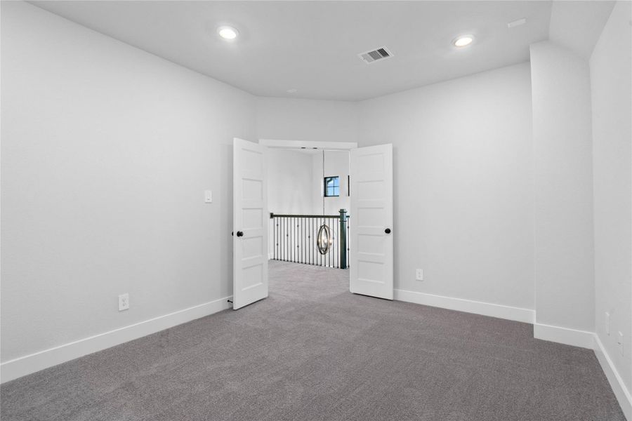 Additional view from Media Room showing double door entry!