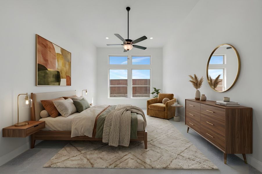 Furnished interior view inside a new home in The Parks at Wilson Creek, Celina (Image 6). Furnished interior view inside a new home in The Parks at Wilson Creek, Celina (Image 6).