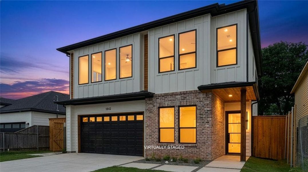 Front exterior of a new home in , Dallas, TX, highlighting curb appeal (Image 27). Front exterior of a new home in , Dallas, TX, highlighting curb appeal (Image 27).