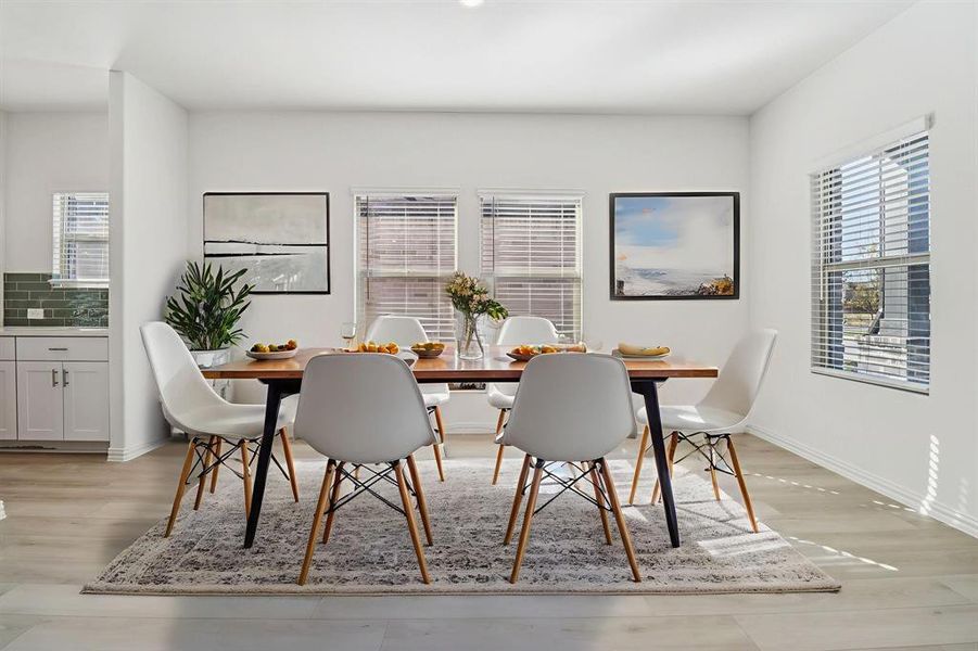 Furnished interior view inside a new home in Lakehaven - Premier Series, Farmersville (Image 11). Furnished interior view inside a new home in Lakehaven - Premier Series, Farmersville (Image 11).