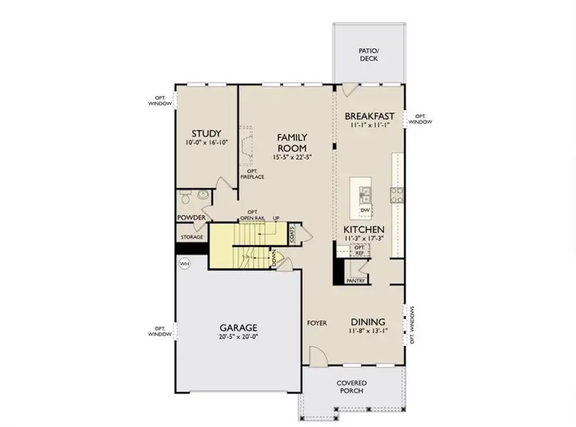 2D floor plan layout of this home in Arbors at Richland Creek, Buford, GA (Image 5). 2D floor plan layout of this home in Arbors at Richland Creek, Buford, GA (Image 5).