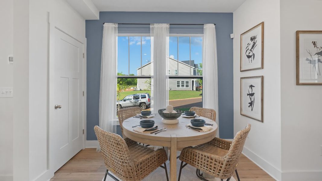 Open-concept breakfast area of The Churchill Design with thoughtful flow—perfect for entertaining in this first-class home
