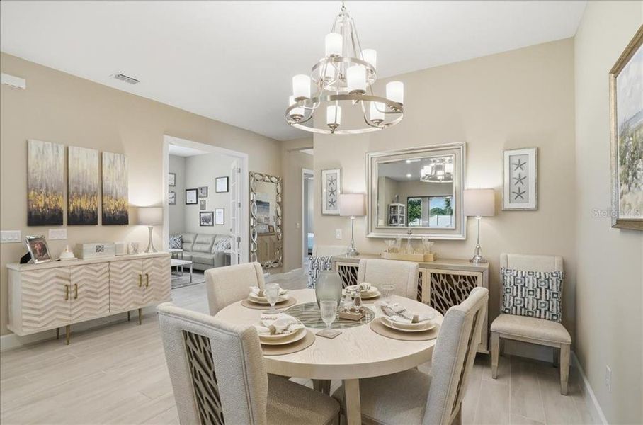 Furnished interior view inside a new home in Esplanade at Artisan Lakes, Palmetto (Image 9).