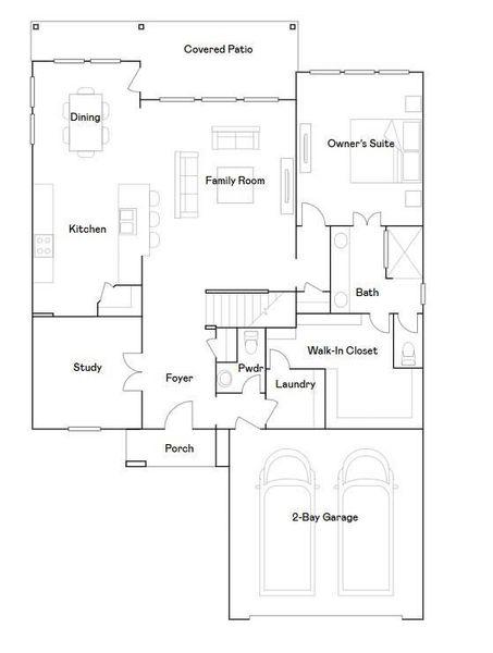 2D floor plan layout of this home in Kresston, Montgomery, TX (Image 1).