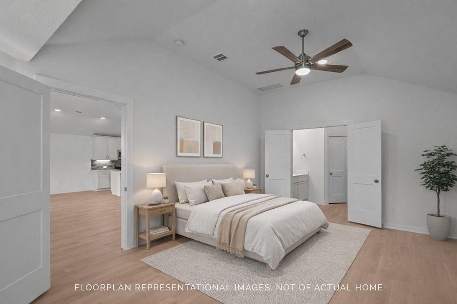 Furnished interior view inside a new home in Lago Mar, Santa Fe (Image 9).