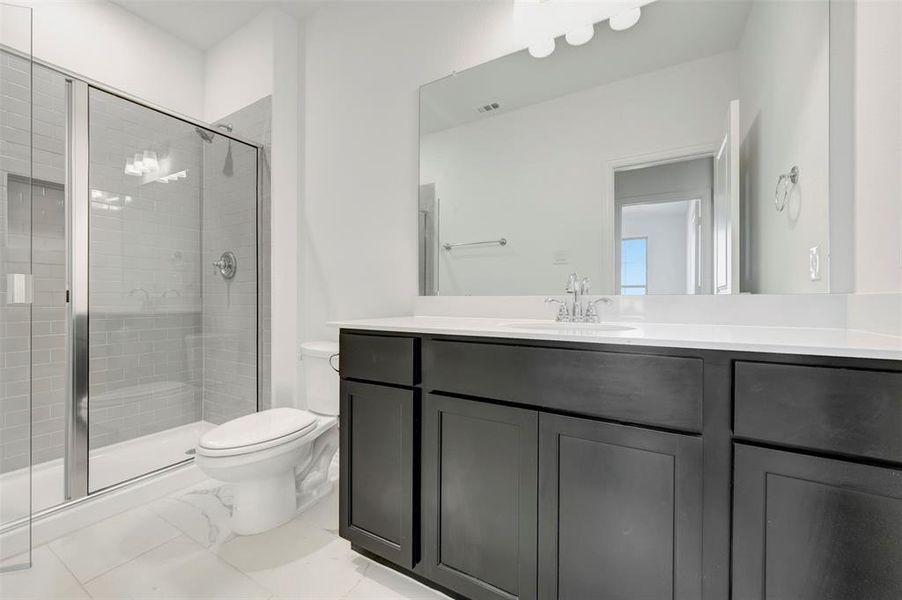 Furnished interior view inside a new home in Lily Creek at Sutton Fields, Aubrey (Image 6). Furnished interior view inside a new home in Lily Creek at Sutton Fields, Aubrey (Image 6).