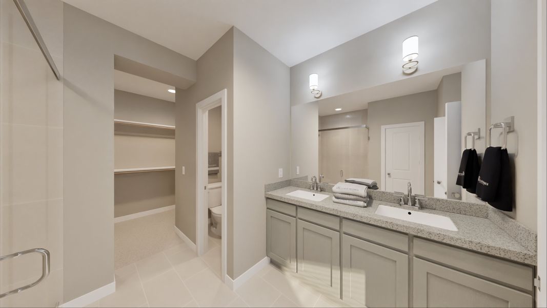 Representative furnished interior of a home built from the Santa Rosa by Tricoast Homes in Summer Place  35', Montgomery (Image 20).