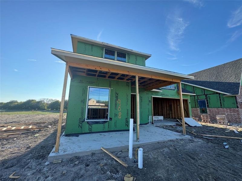 View of rear view of property