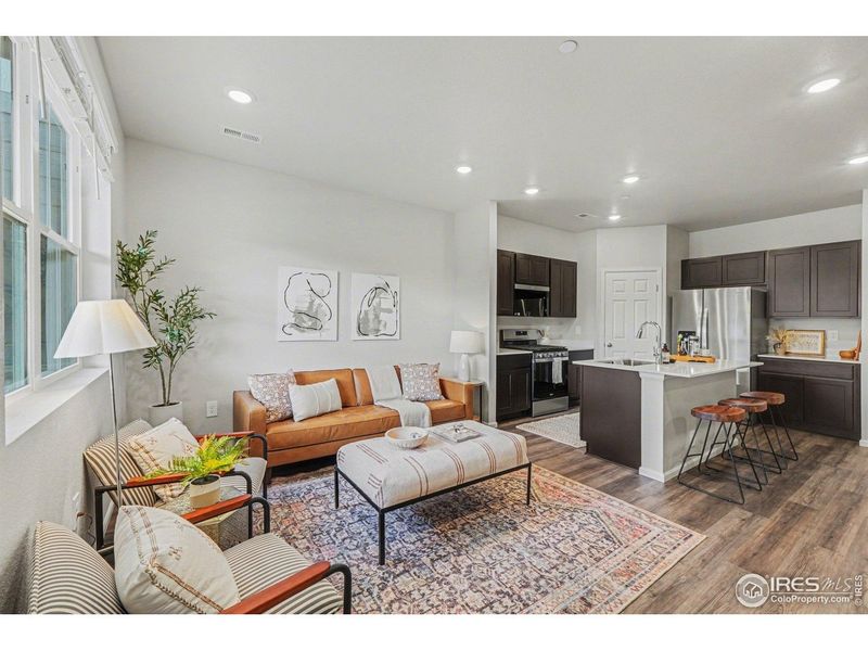 Furnished interior view inside a new home in Poudre Heights: The Meadow Collection, Windsor (Image 30).