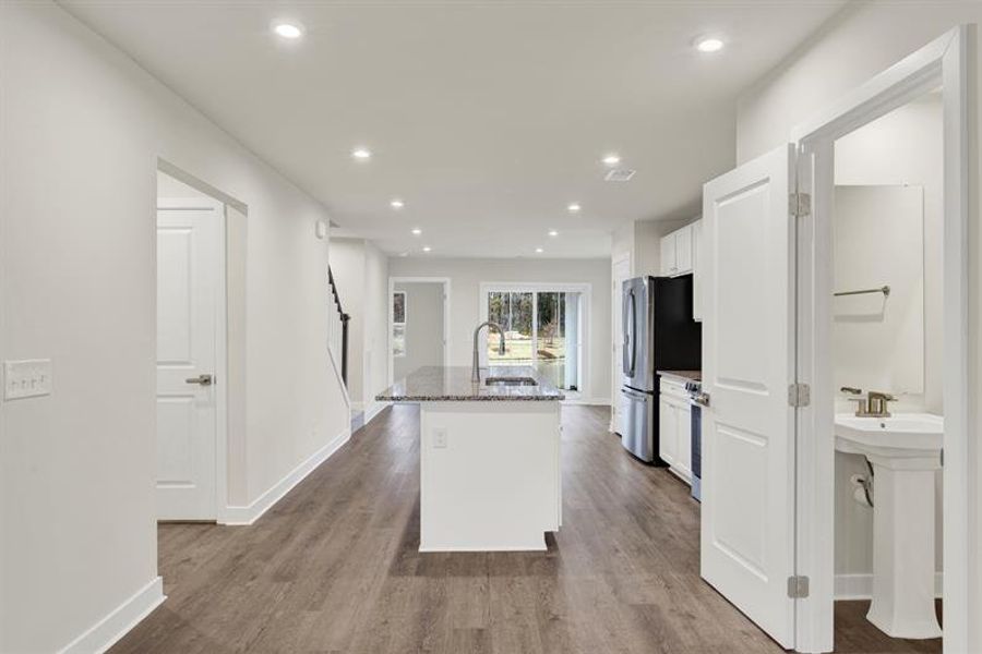 Furnished interior view inside a new home in Cobblestone at East Argent, Hardeeville (Image 4).