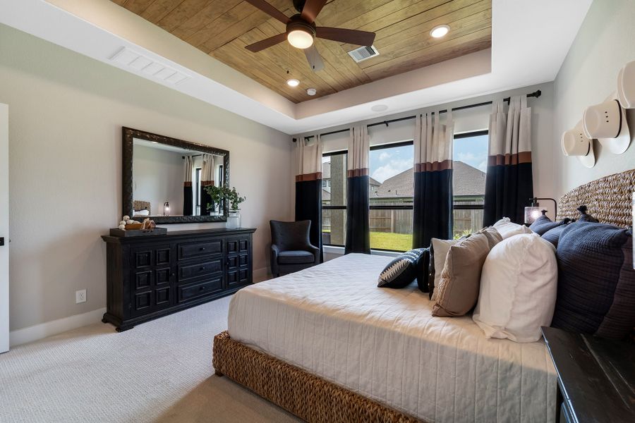 Furnished interior view inside a new home in Massey Oaks, Pearland (Image 20).
