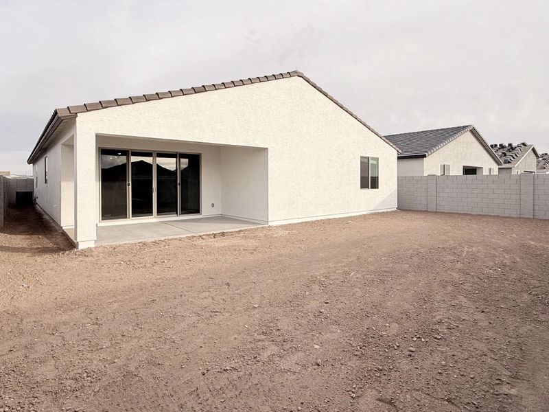 Back exterior elevation