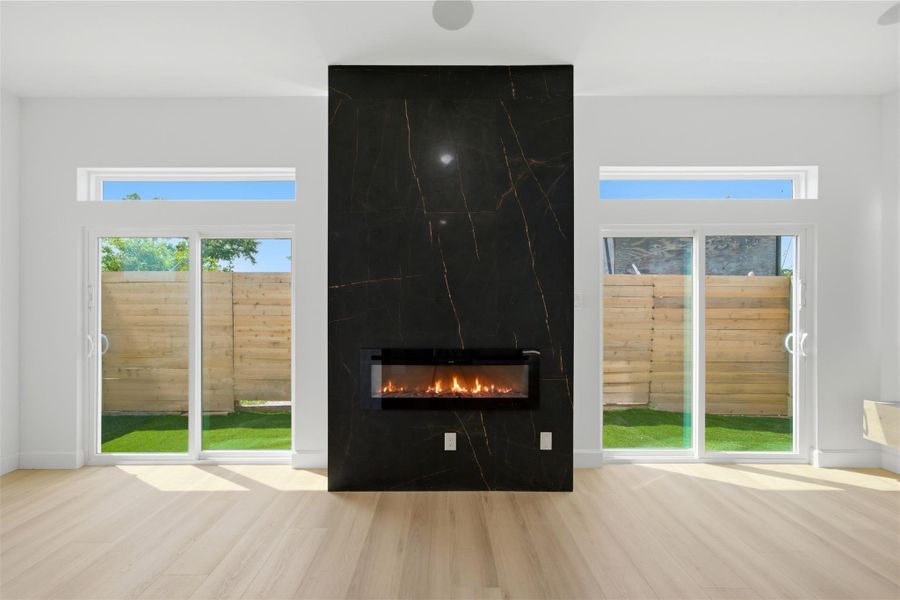 Close-up of interior finishes inside a home in , Houston (Image 7).