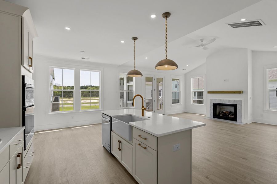 Furnished interior view inside a new home in Miller's Crossing, Johns Island (Image 12). Furnished interior view inside a new home in Miller's Crossing, Johns Island (Image 12).