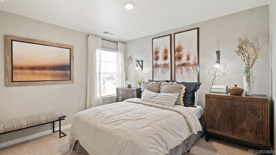 Furnished interior view inside a new home in Fossil Creek Ranch, Windsor (Image 17).