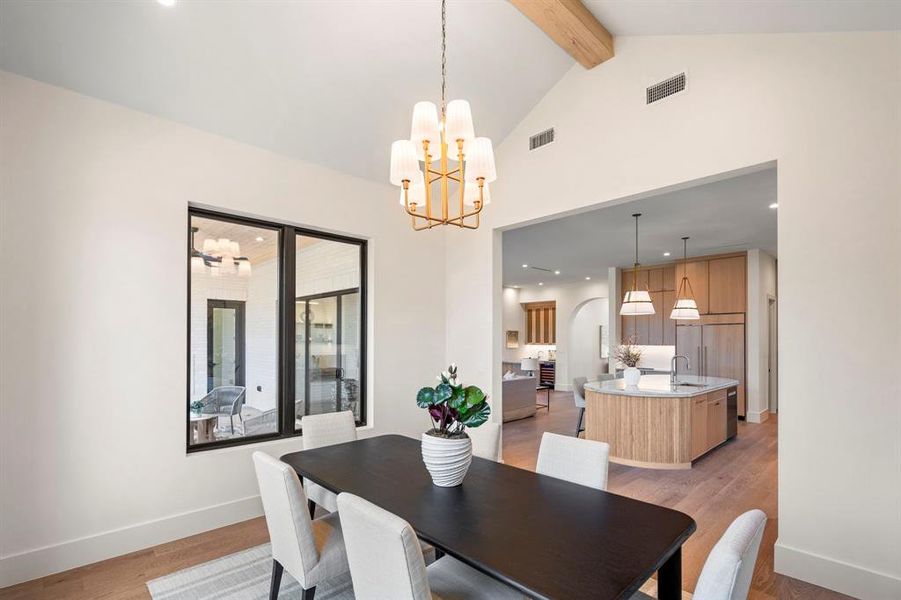 Furnished interior view inside a new home in , Dallas (Image 19).