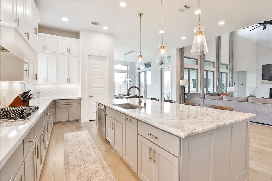 Furnished interior view inside a new home in Elyson, Katy (Image 34).