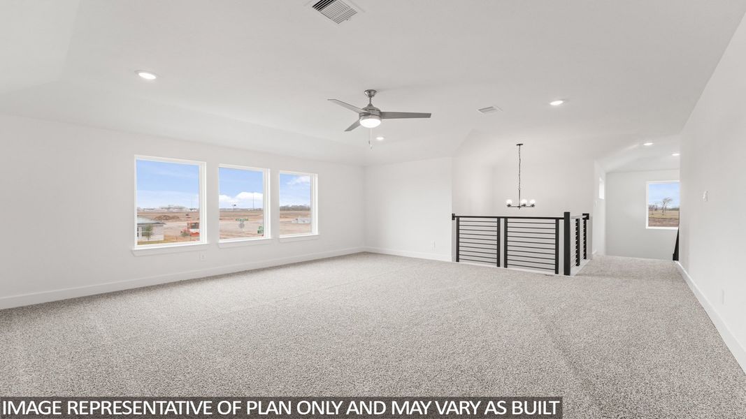 Representative unfurnished interior of a home built from the E60F by D.R. Horton in Riverside Estates, Mont Belvieu (Image 19).