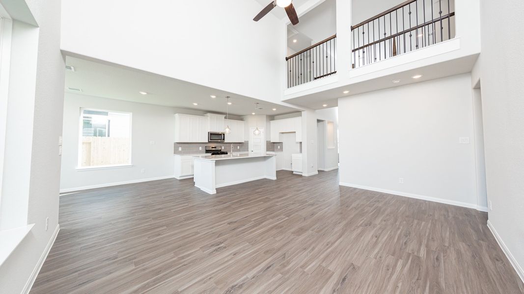 Family Room to Kitchen and Dining Area Family Room to Kitchen and Dining Area