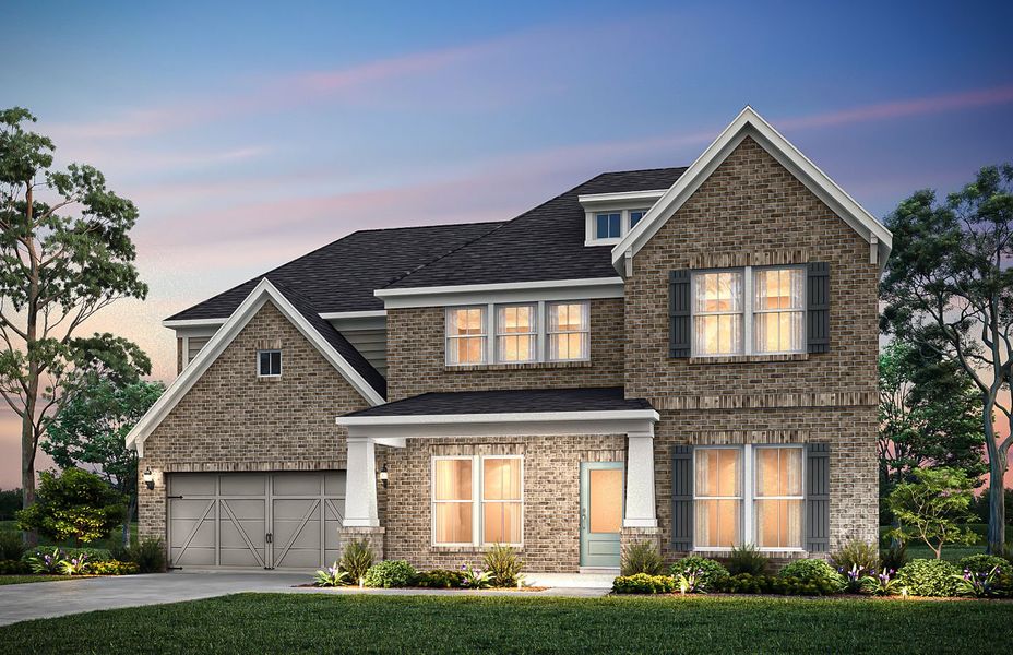 Representative exterior photo of a completed home built from the Woodward by Pulte Homes in Riversprings, Dacula, GA (Image 22). Representative exterior photo of a completed home built from the Woodward by Pulte Homes in Riversprings, Dacula, GA (Image 22).