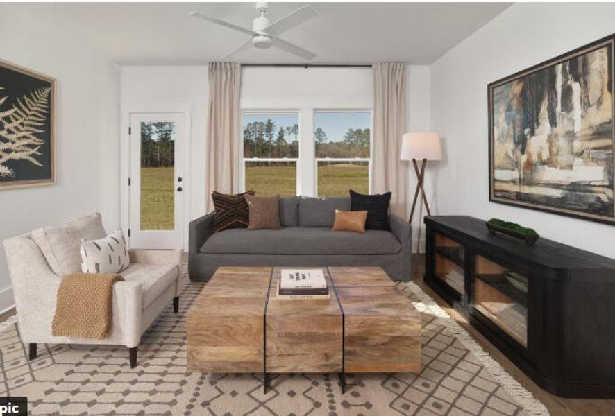 Furnished interior view inside a new home in , Ravenel (Image 1). Furnished interior view inside a new home in , Ravenel (Image 1).