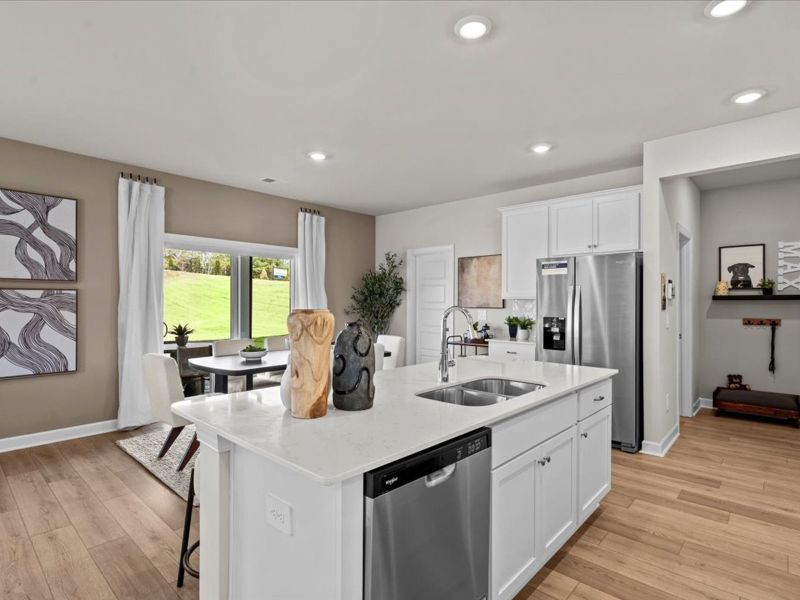 Furnished interior view inside a new home in River Glen, Angier (Image 6).
