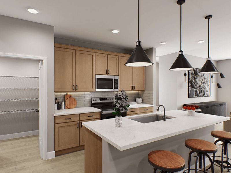 Representative furnished interior of a home built from the Knight by Tri Pointe Homes in Camryn at Southbridge, Fort Mill (Image 5).