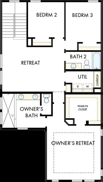 2D floor plan layout of this home in Painted Tree Woodland West – Village, McKinney, TX (Image 3). 2D floor plan layout of this home in Painted Tree Woodland West – Village, McKinney, TX (Image 3).