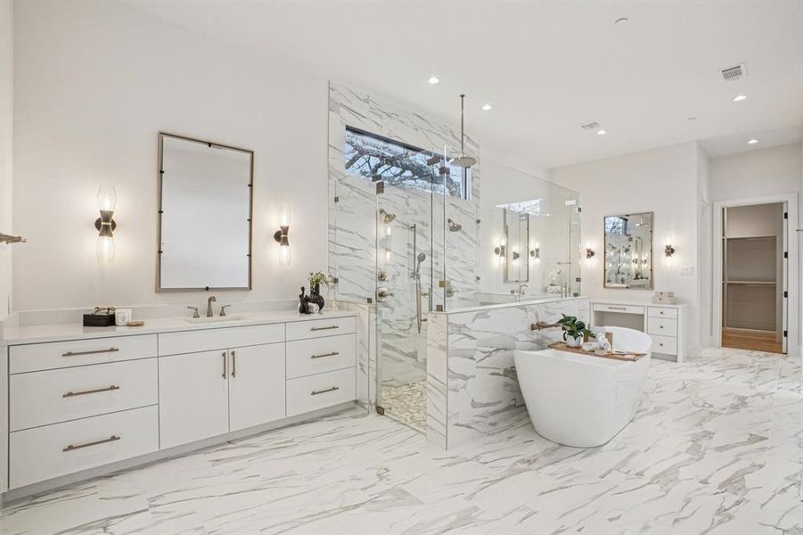 Primary bathroom Primary bathroom