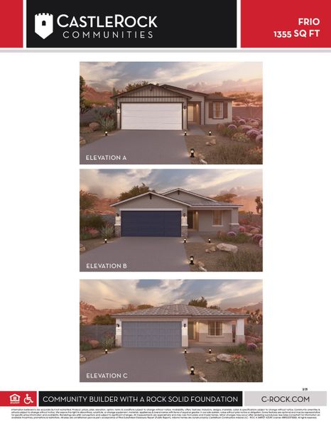 Image 27 representing the Frio by CastleRock Communities in Rancho Mirage, Maricopa, AZ.