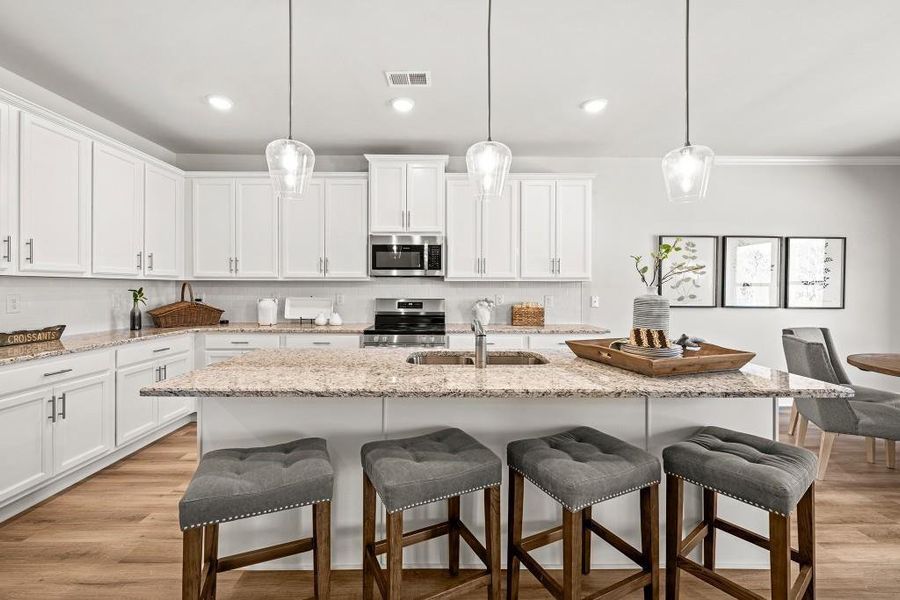 Furnished interior view inside a new home in , Homer (Image 5). Furnished interior view inside a new home in , Homer (Image 5).