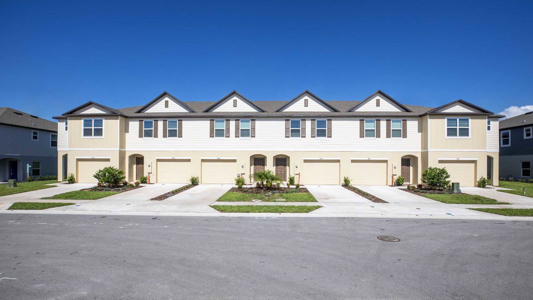 Representative exterior photo of a completed home built from the St. Augustine by Maronda Homes in Oak Creek Preserve, Lakeland, FL (Image 26).