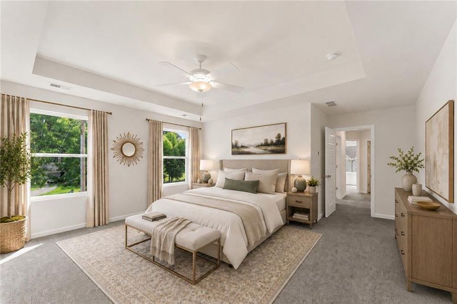 Furnished interior view inside a new home in Oakhill Estates, Adairsville (Image 12).