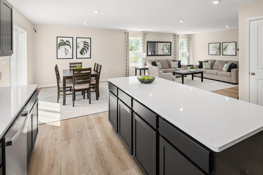 Furnished interior view inside a new home in Summertree, Stone Mountain (Image 4).