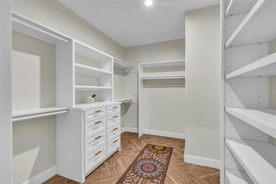 Primary closet Primary closet