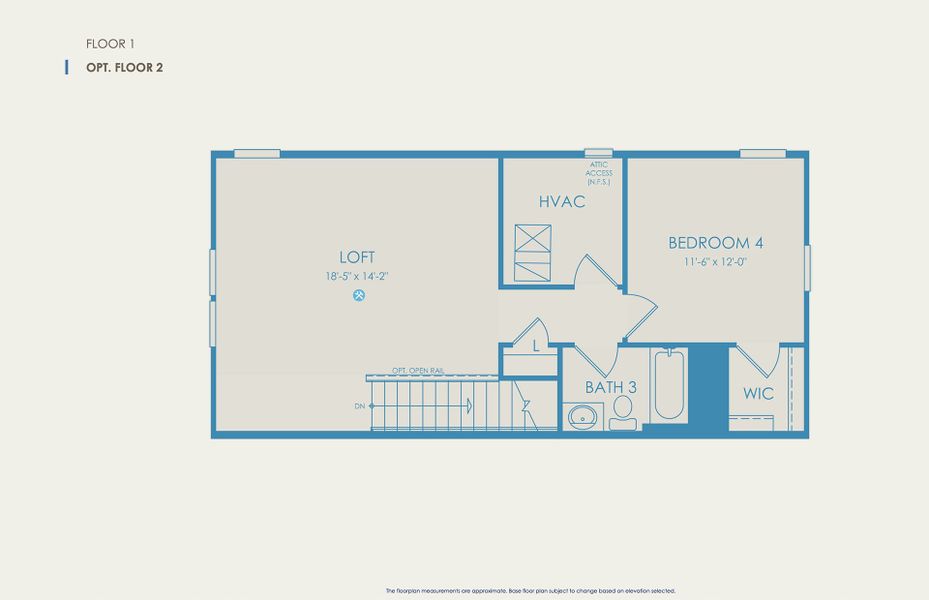 Mainstay Floor Plan, Quick Move-In Home, Floor 2