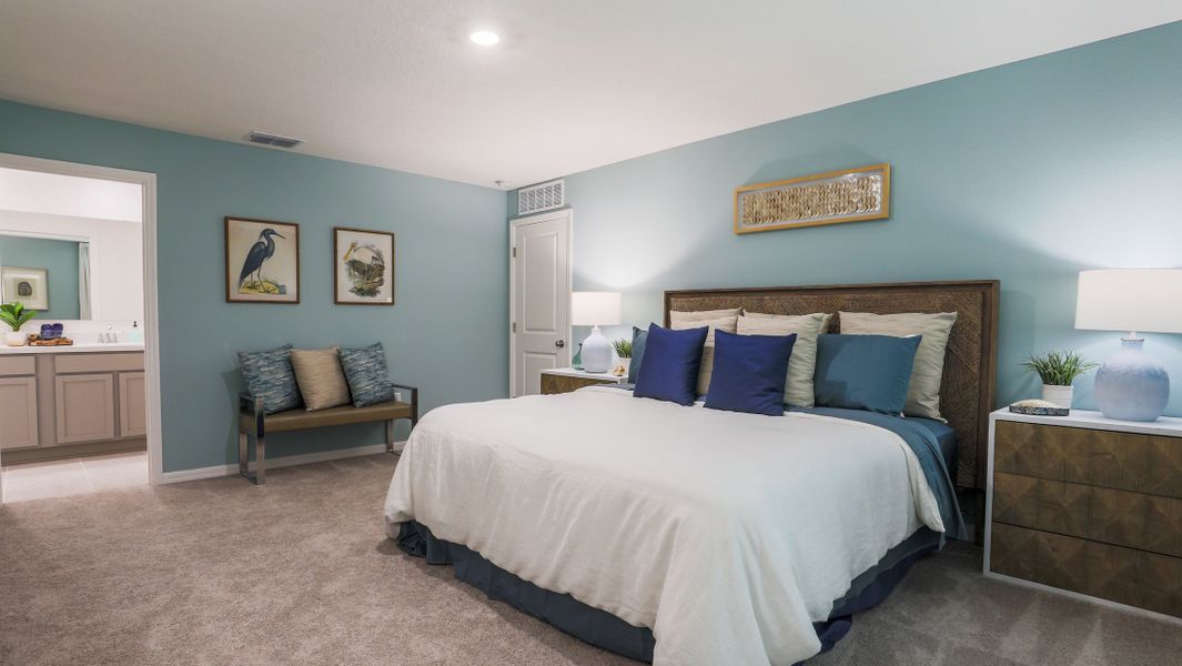 Representative furnished interior of a home built from the Iris by Maronda Homes in Coastal Communities, Edgewater (Image 17).