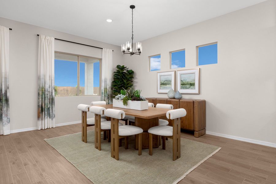 Representative furnished interior of a home built from the Flint by Mattamy Homes in Bella Vista Farms, Queen Creek (Image 9).