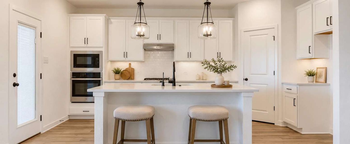 Representative furnished interior of a home built from the Hayes by Ashton Woods in Hennersby Hollow, San Antonio (Image 6).