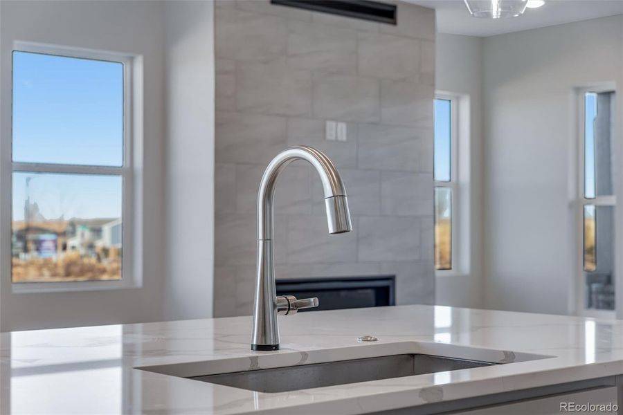Close-up of interior finishes inside a home in Crescendo at The Aurora Highlands, Aurora (Image 22).